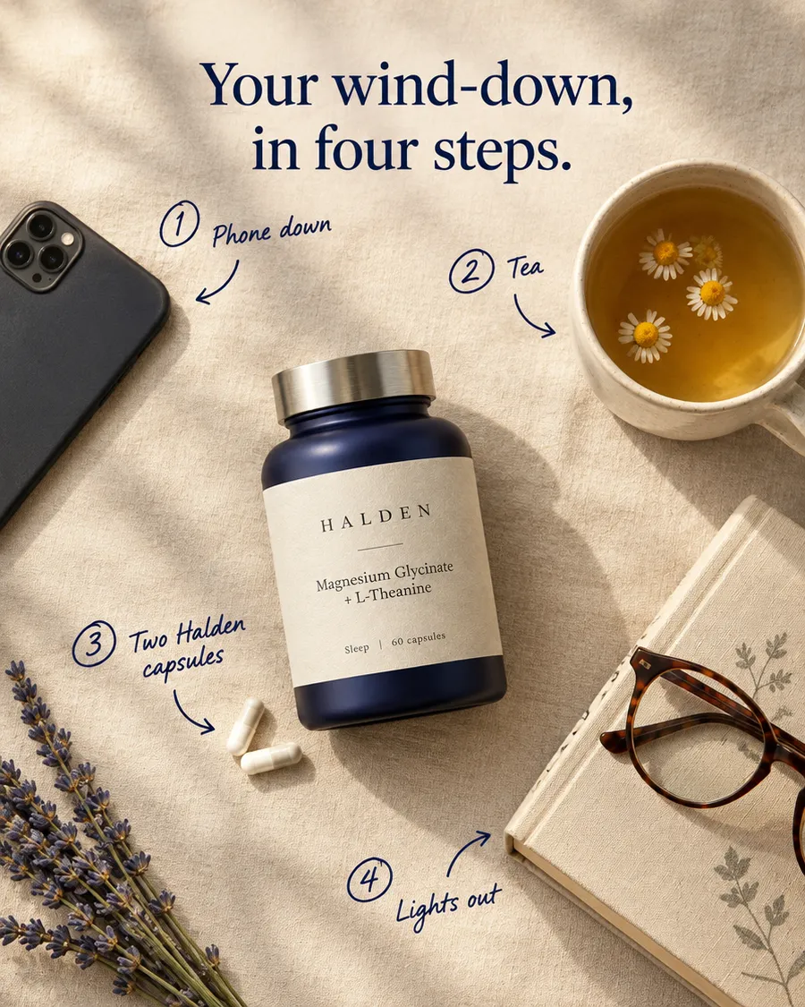 Your wind-down, in four steps. feed ad